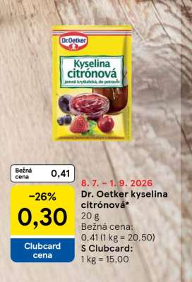 Dr. Oetker kyselina citrónová