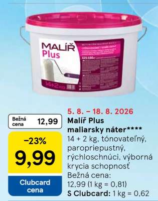 Malíř Plus maliarsky náter