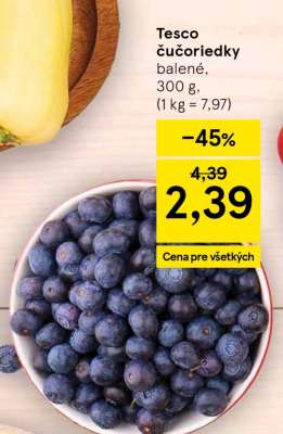 Tesco čučoriedky