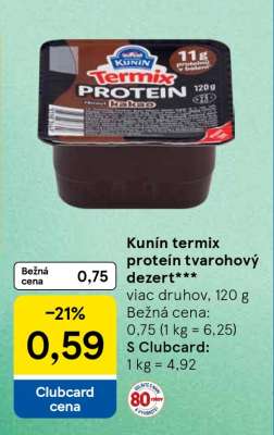 Kunín termix proteín tvarohový dezert***