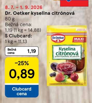 Dr. Oetker kyselina citrónová
