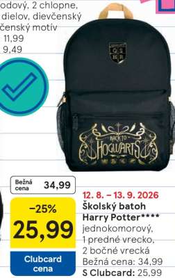 Školský batoh Harry Potter
