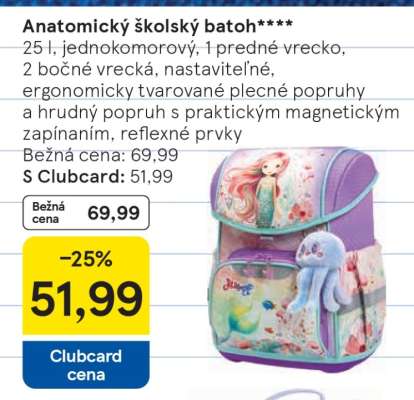 Anatomický školský batoh****