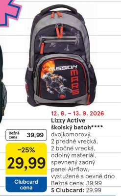 Lizzy Active školský batoh
