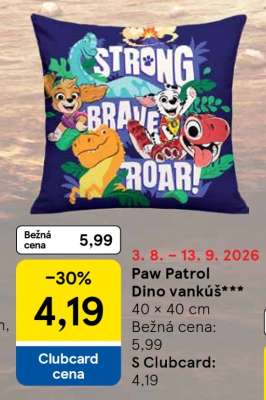 Paw Patrol Dino vankúš***