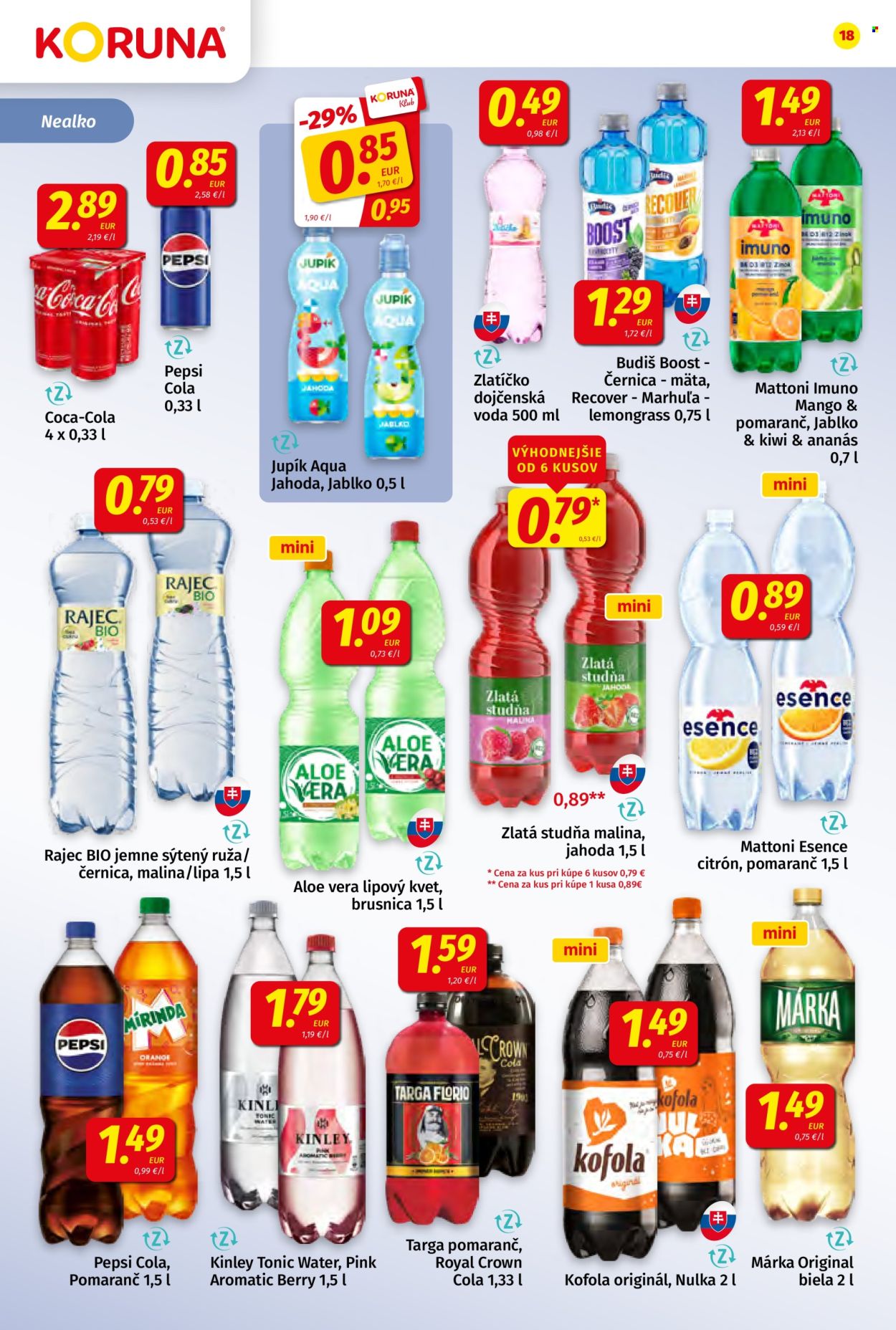 Leták Potraviny KORUNA - 14.8.2026 - 26.8.2026. Strana 18