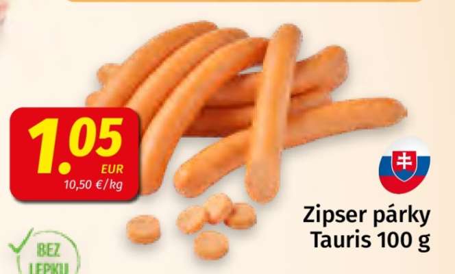 Zipser párky Tauris 100 g