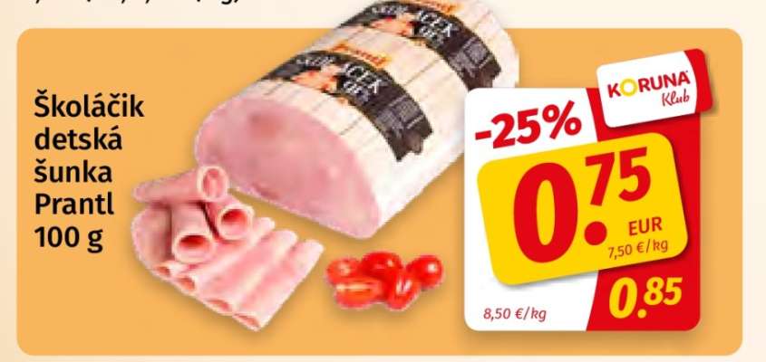 Školáčik detská šunka Prantl 100 g