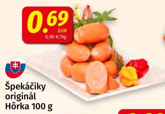 Špekáčiky originál Hôrka 100 g