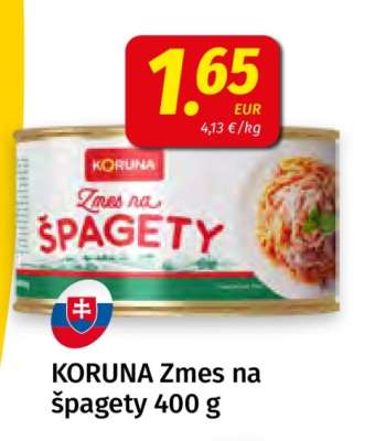 KORUNA Zmes na špagety 400 g
