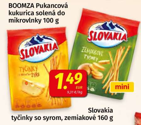 Slovakia tyčinky so syrom, zemiakové 160 g