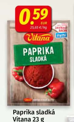 Paprika sladká Vitana 23 g
