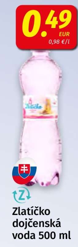 Zlatíčko dojčenská voda 500 ml
