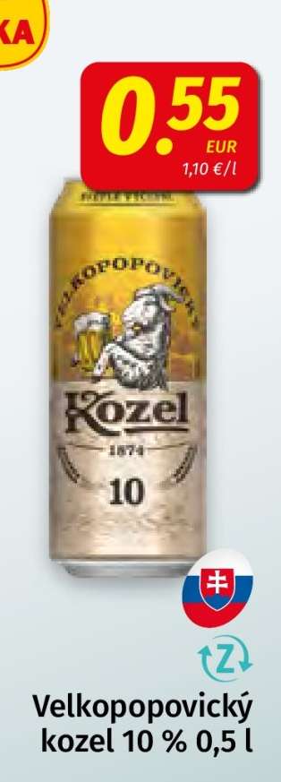Velkopopovický Kozel 10 0,5 l
