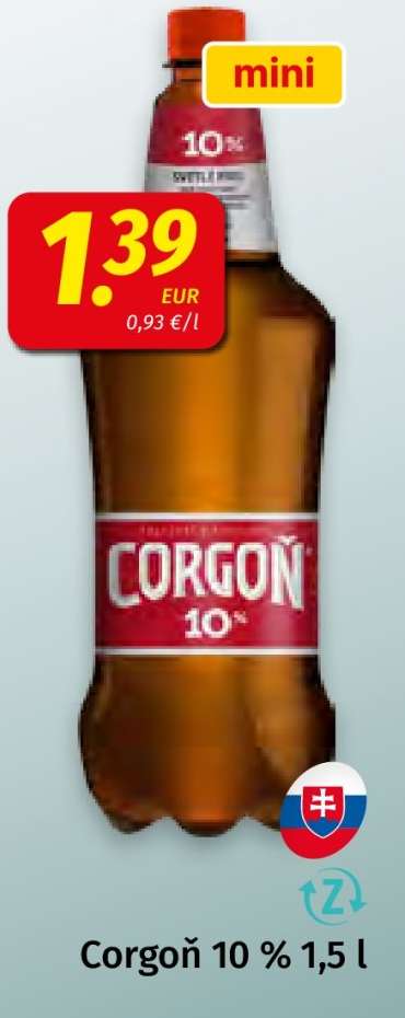 Corgoň 10% 1,5 l