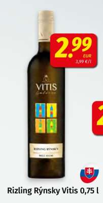 Rizling Rýnsky Vitis 0,75 l