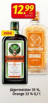 Jägermeister 35 %, Orange 33 % 0,7 l