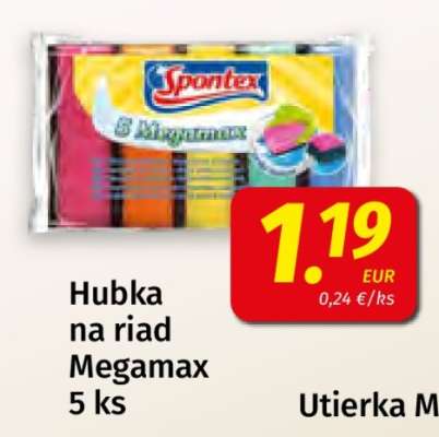 Hubka na riad Megamax 5 ks