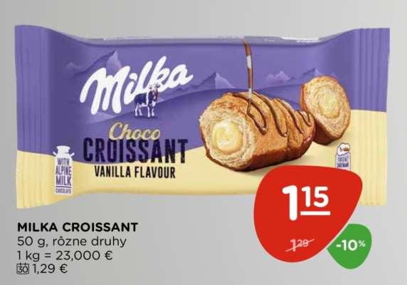Milka croissant