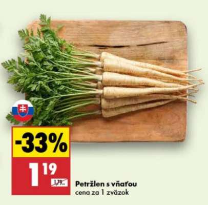 Petržlen s vňaťou