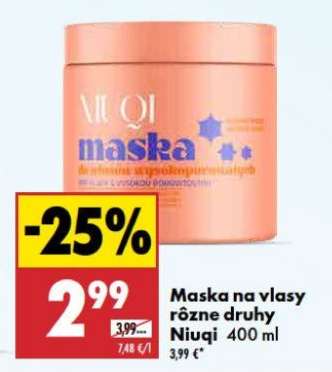 Maska na vlasy rôzne druhy Niuqi 400 ml