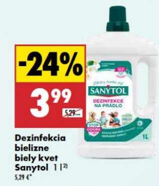 Dezinfekcia bielizne Biely kvet Sanytol