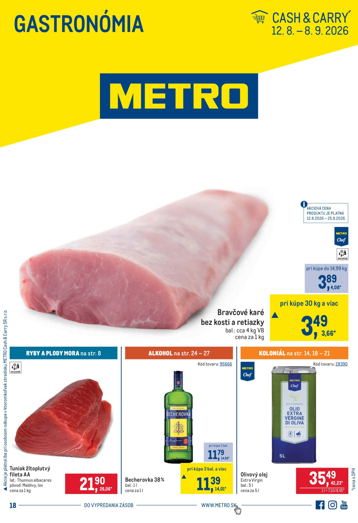 Leták Metro - 12.8.2026 - 8.9.2026. Strana 1