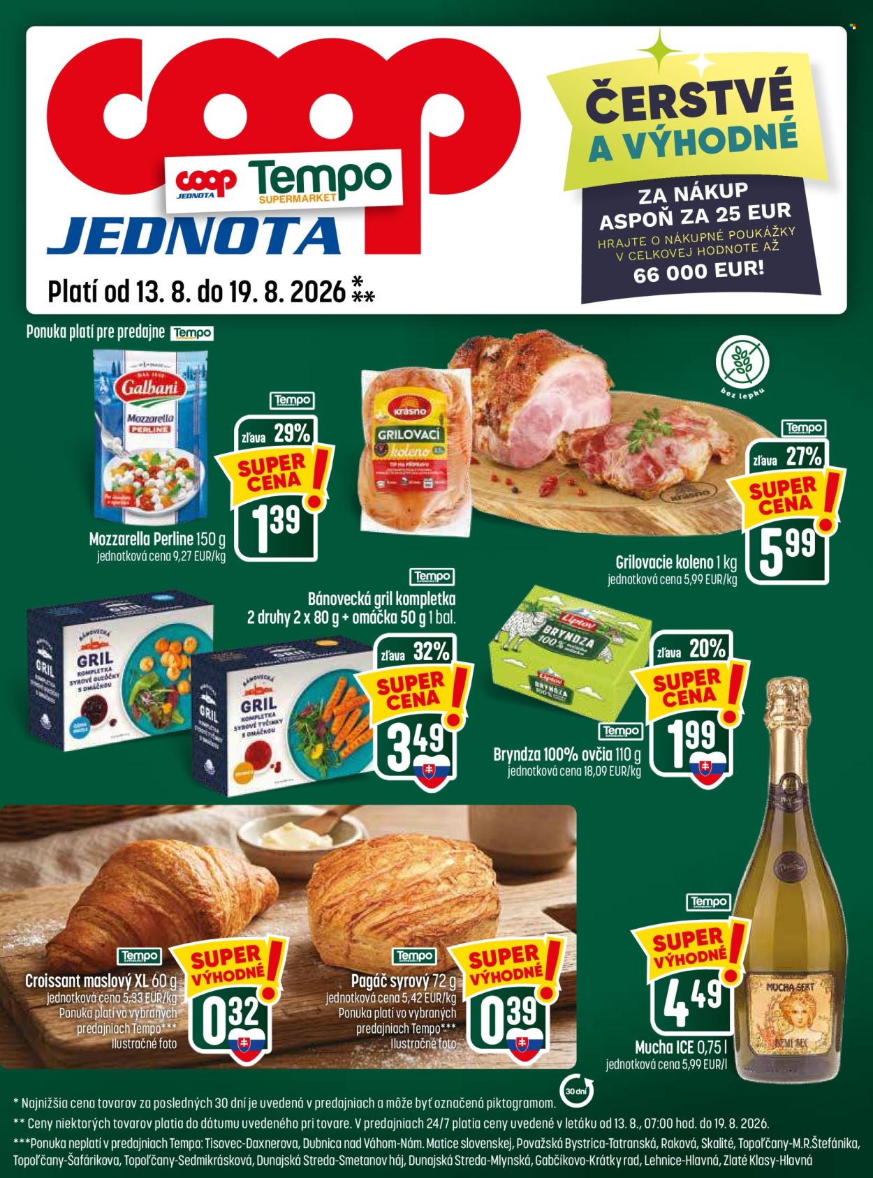Leták COOP Jednota - 13.8.2026 - 19.8.2026. Strana 25