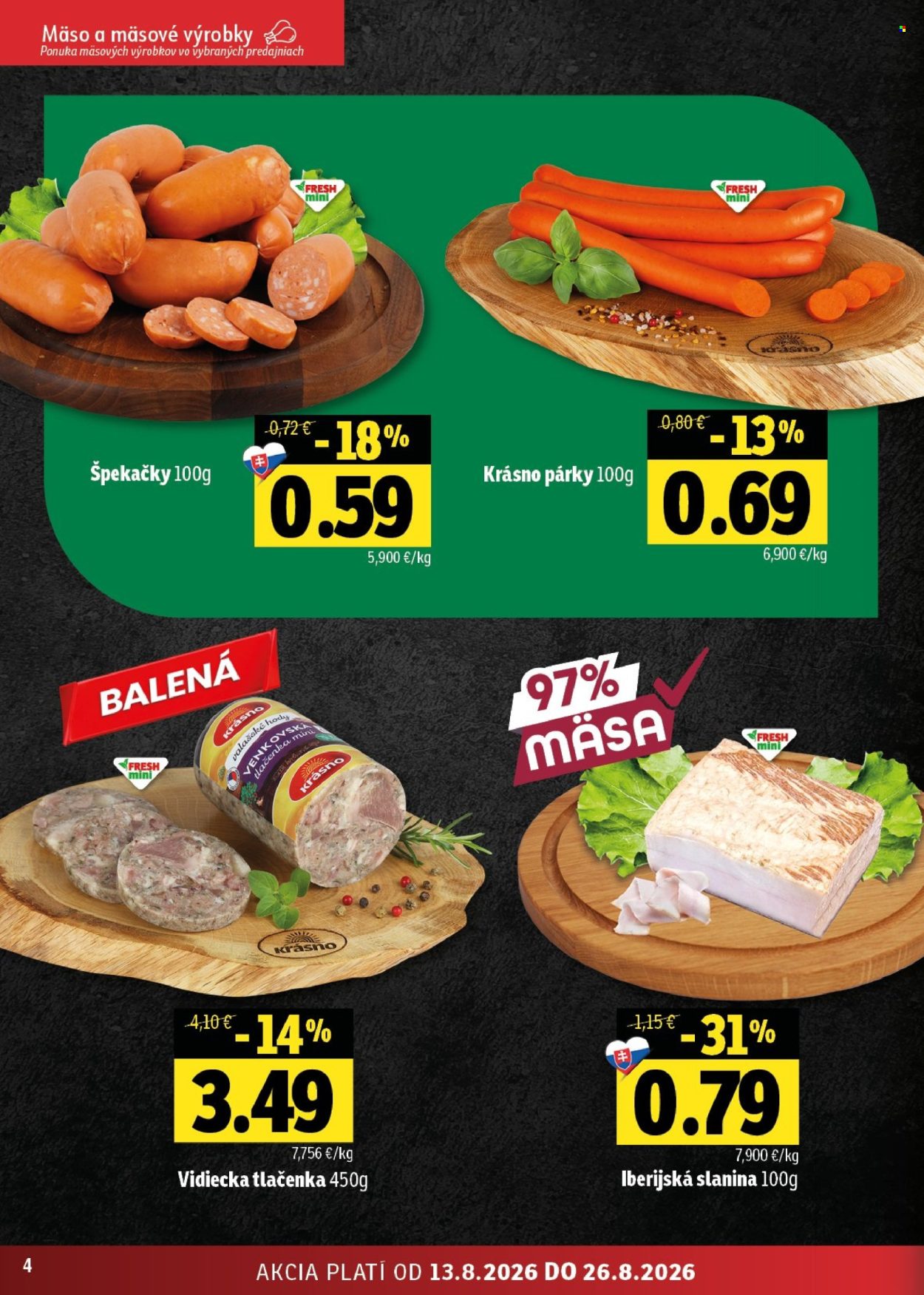 Leták FRESH - 13.8.2026 - 26.8.2026. Strana 4