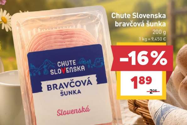 Chute Slovenska bravčová šunka