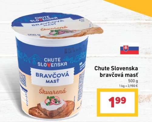 Chute Slovenska bravčová masť