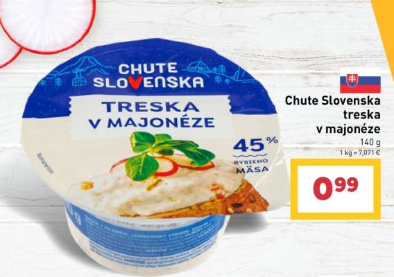 Chute Slovenska Treska v majonéze