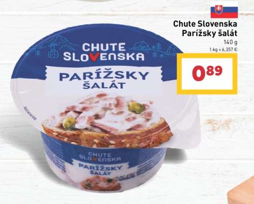 Chute Slovenska parížsky šalát