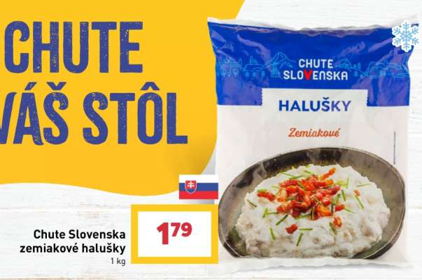 Chute Slovenska zemiakové halušky
