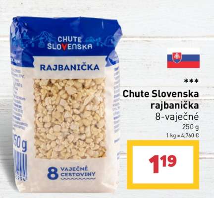 Chute Slovenska rajbanička 8-vaječné