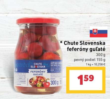 Chute Slovenska feferóny guľaté