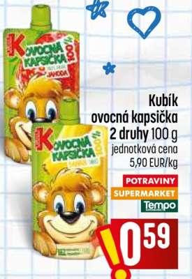 Kubík ovocná kapsička