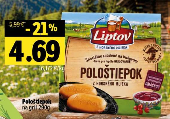 Pološtiepok na gril 290g
