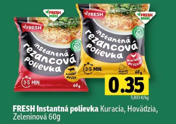 FRESH Instantná polievka