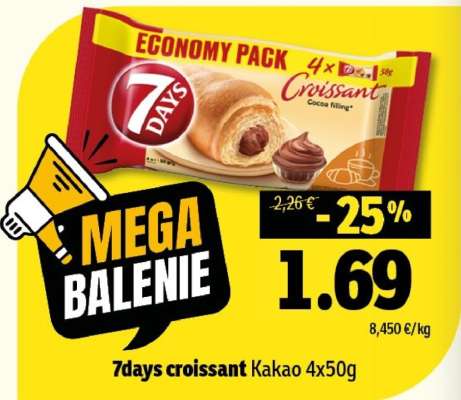 7days croissant Kakao 4x50g