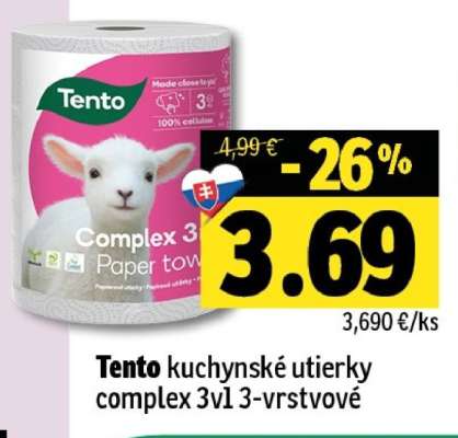 Tento kuchynské utierky complex 3v1 3-vrstvové
