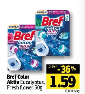 Bref Color Aktiv Eucalyptus, Fresh flower 50g