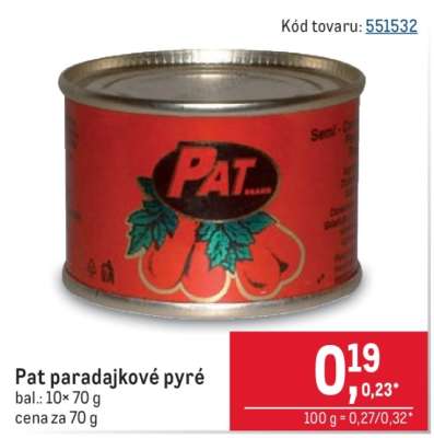 PAT paradajkové pyré