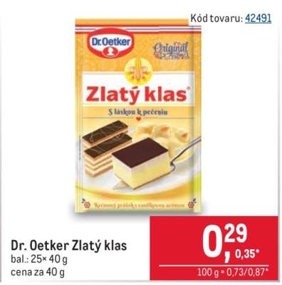 Dr. Oetker Zlatý klas