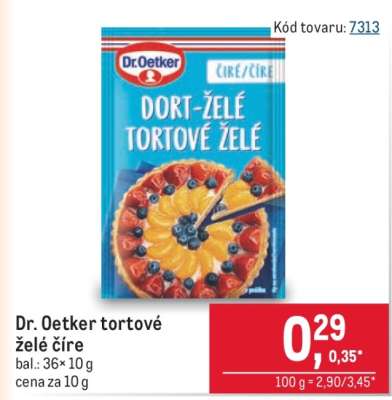 Dr. Oetker tortové želé číre