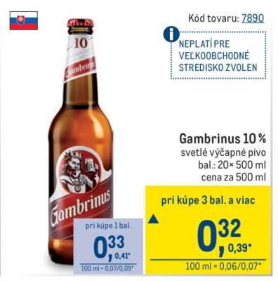 Gambrinus 10%