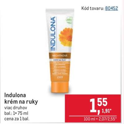Indulona krém na ruky