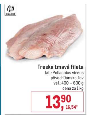 Treska tmavá fileta