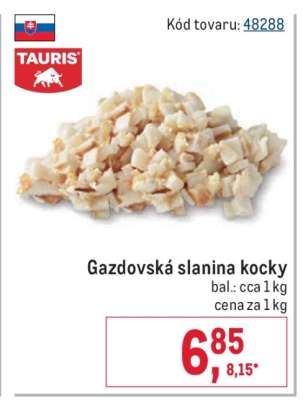 Gazdovská slanina kocky