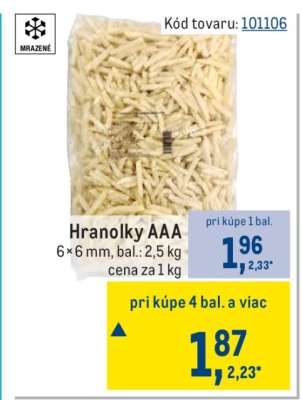 Hranolky AAA